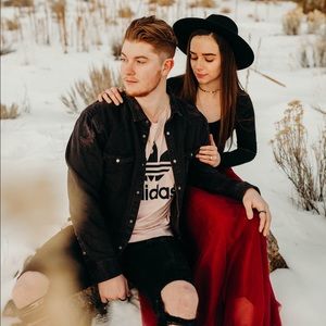 Maroon Floor Length Skirt